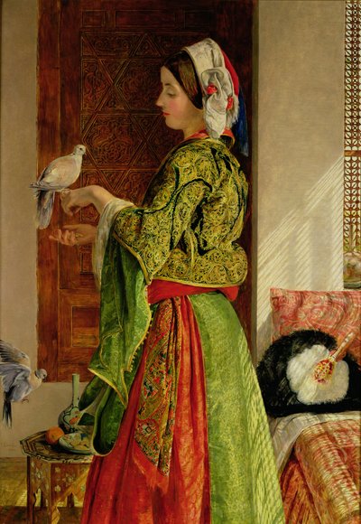 Eingesperrte Tauben von John Frederick Lewis